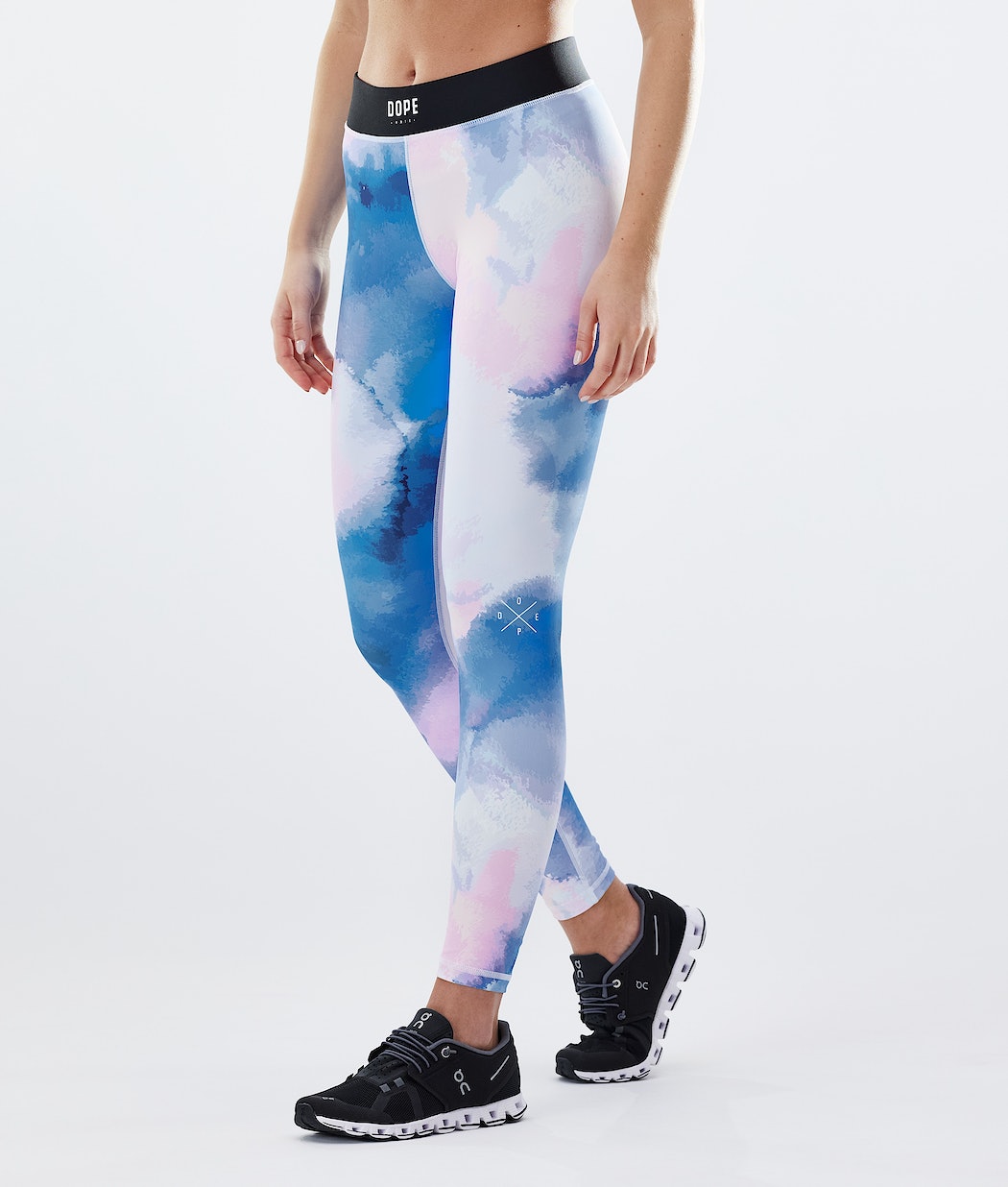 Dope Razor Leggings Damen Blau Rosa | 438-HOYMVS
