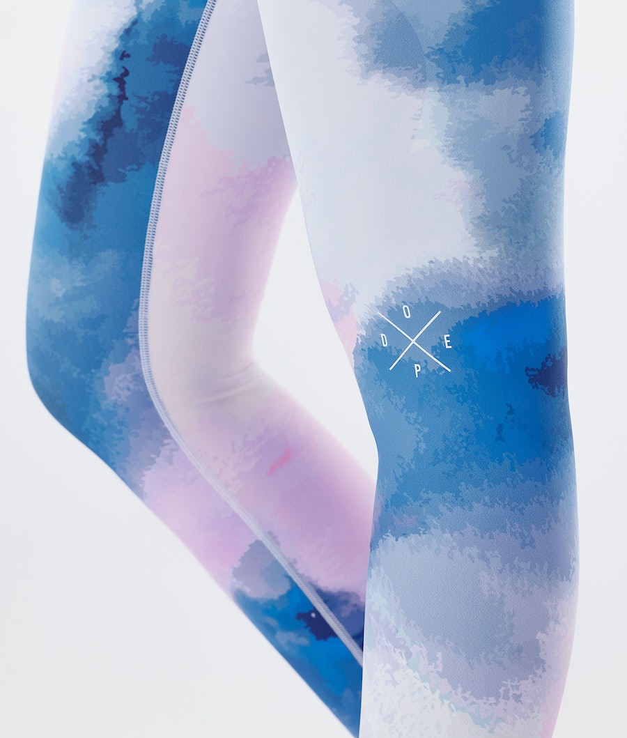 Dope Razor Leggings Damen Blau Rosa | 438-HOYMVS