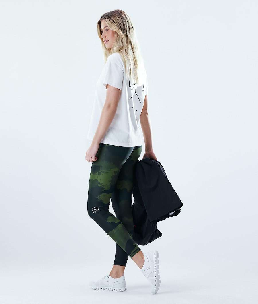 Dope Razor Leggings Damen Grün Camouflage | 298-HYRFVU