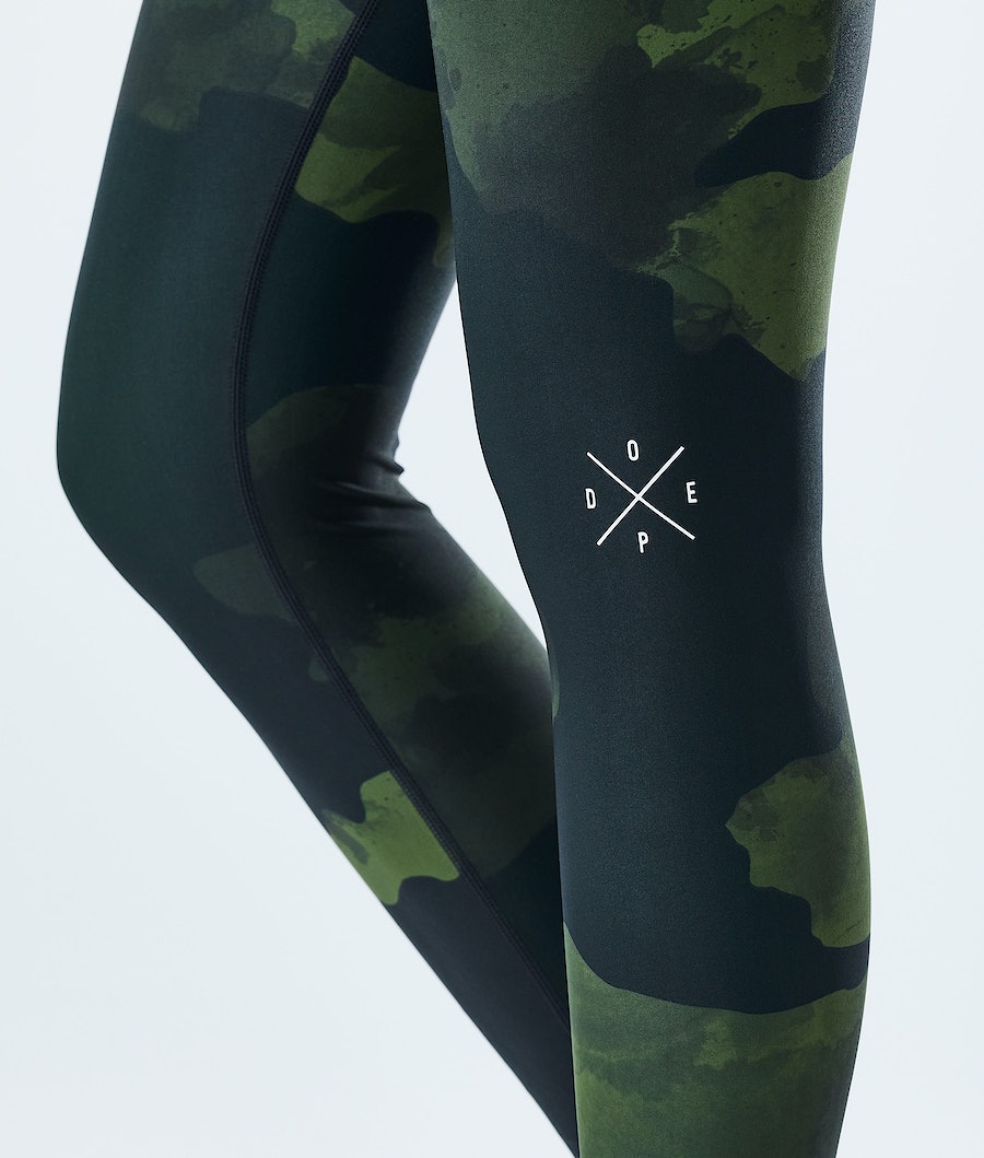 Dope Razor Leggings Damen Grün Camouflage | 298-HYRFVU
