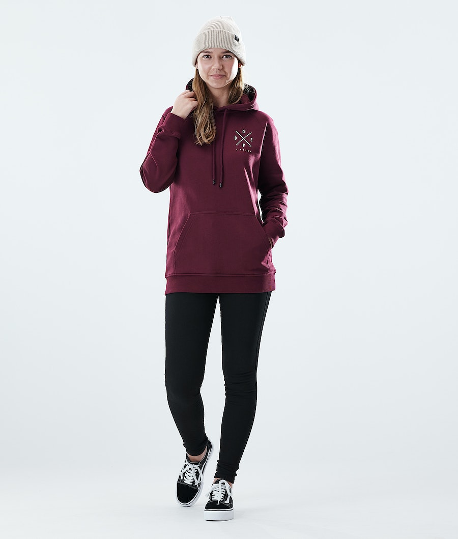 Dope Regular 2X-UP Hoodie Damen Bordeaux | 725-SNBOZW