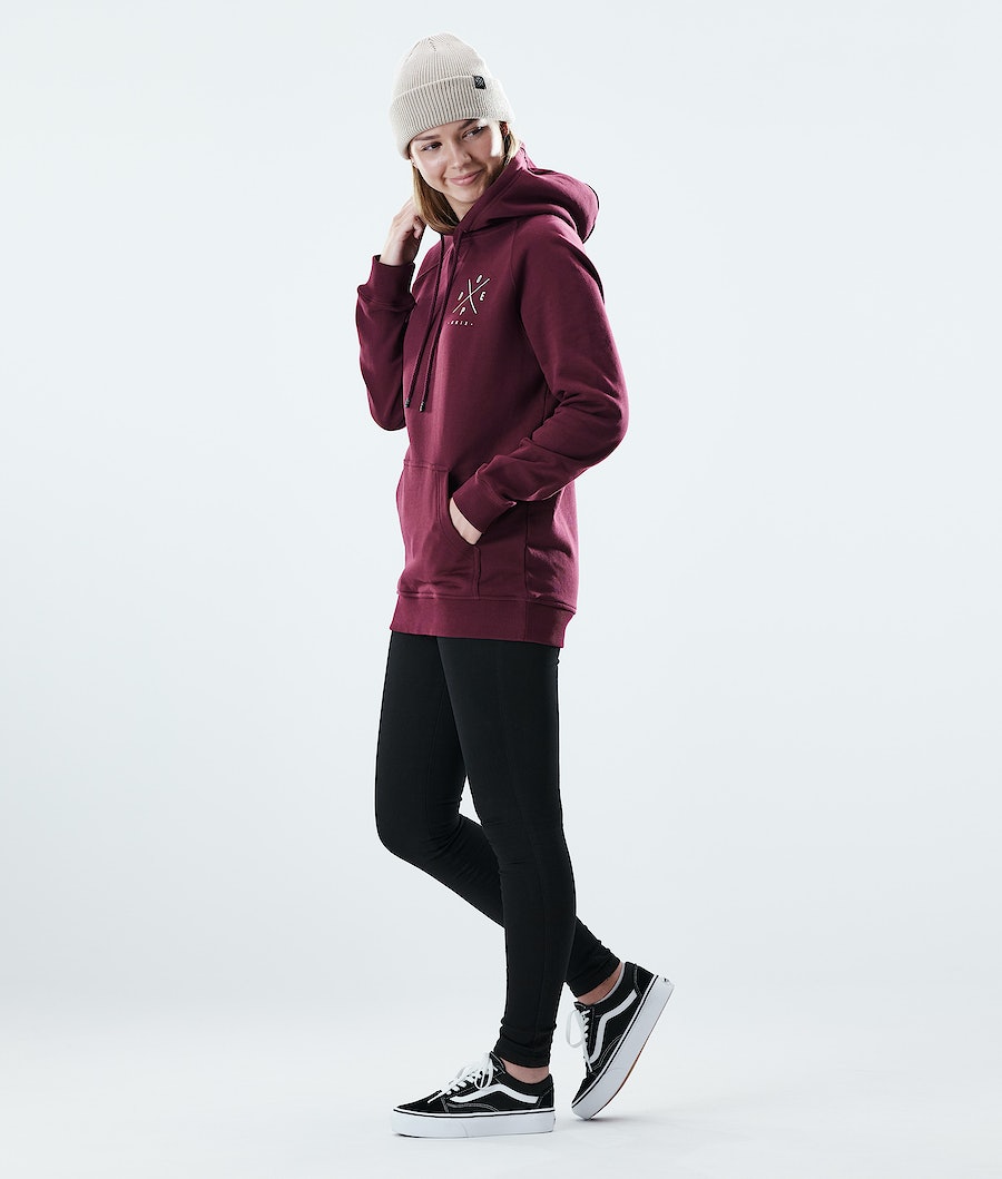 Dope Regular 2X-UP Hoodie Damen Bordeaux | 725-SNBOZW