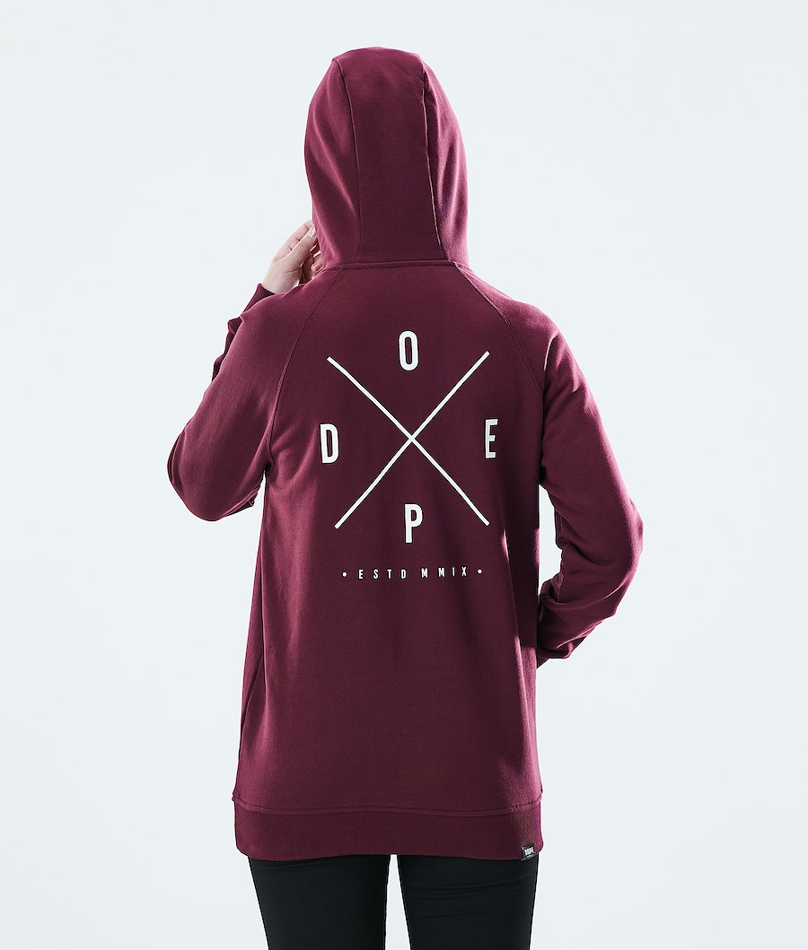 Dope Regular 2X-UP Hoodie Damen Bordeaux | 725-SNBOZW