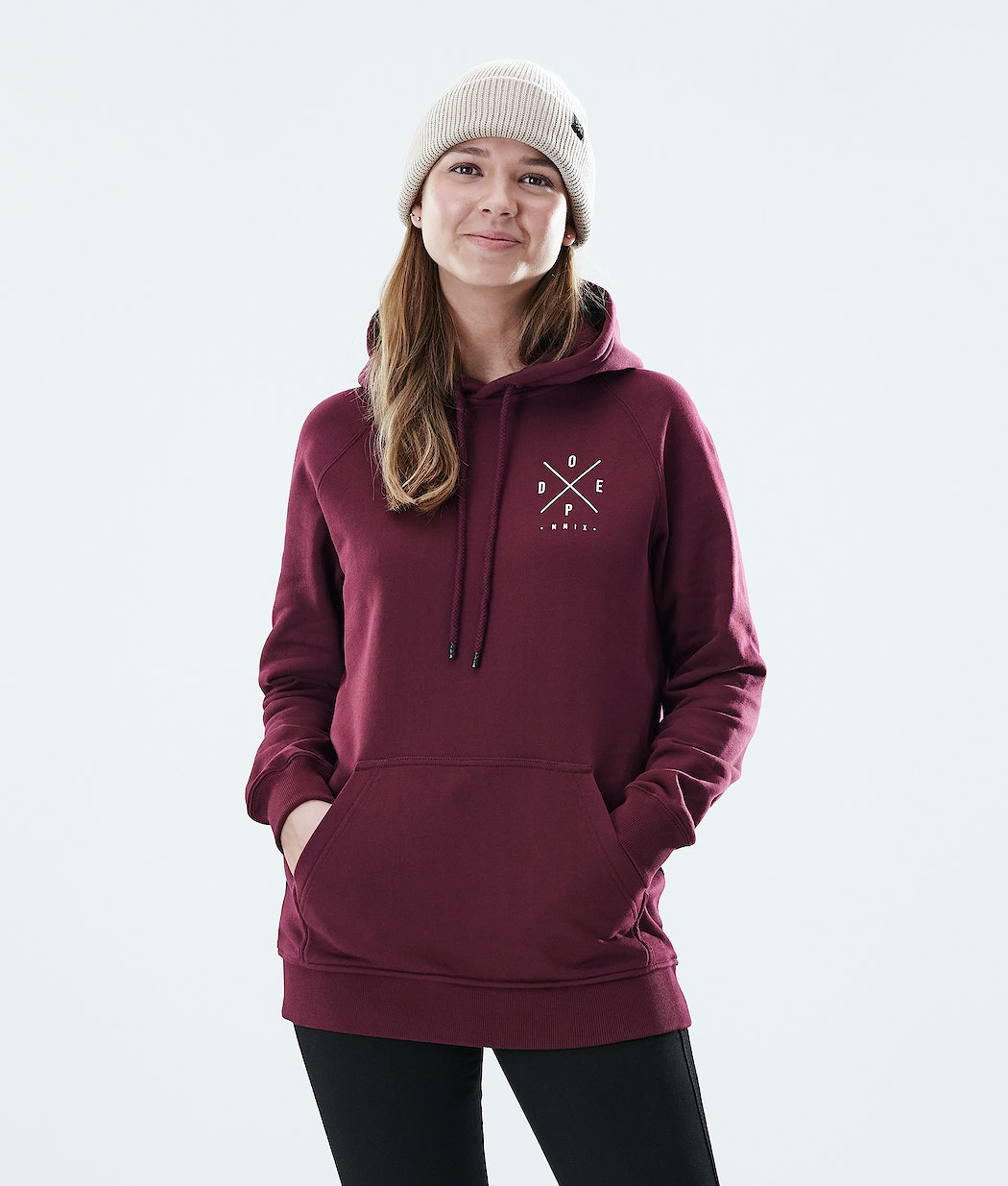 Dope Regular 2X-UP Hoodie Damen Bordeaux | 725-SNBOZW