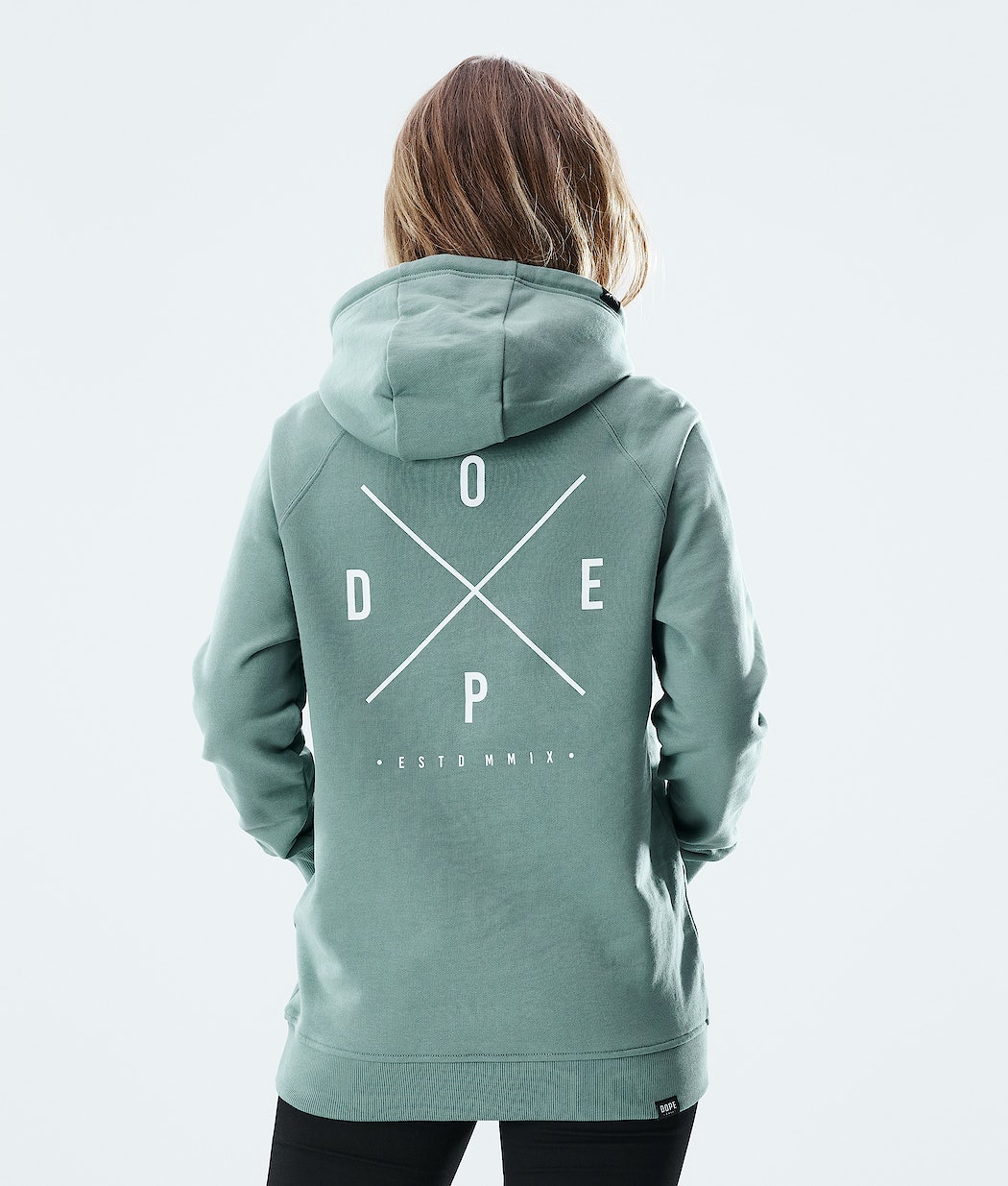 Dope Regular 2X-UP Hoodie Damen Grün | 659-YANIGD
