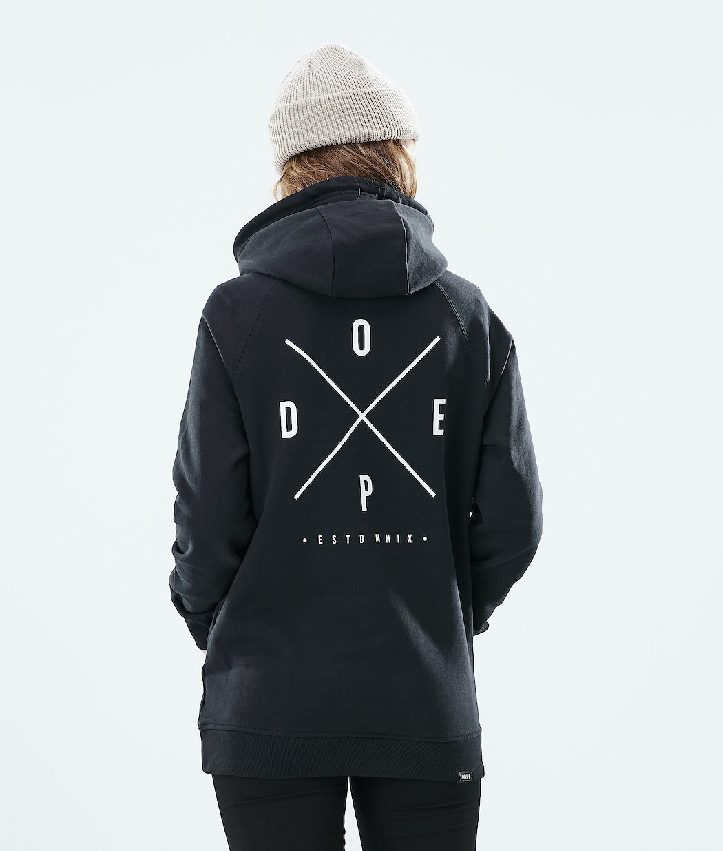 Dope Regular 2X-UP Hoodie Damen Schwarz | 761-DKMCVB