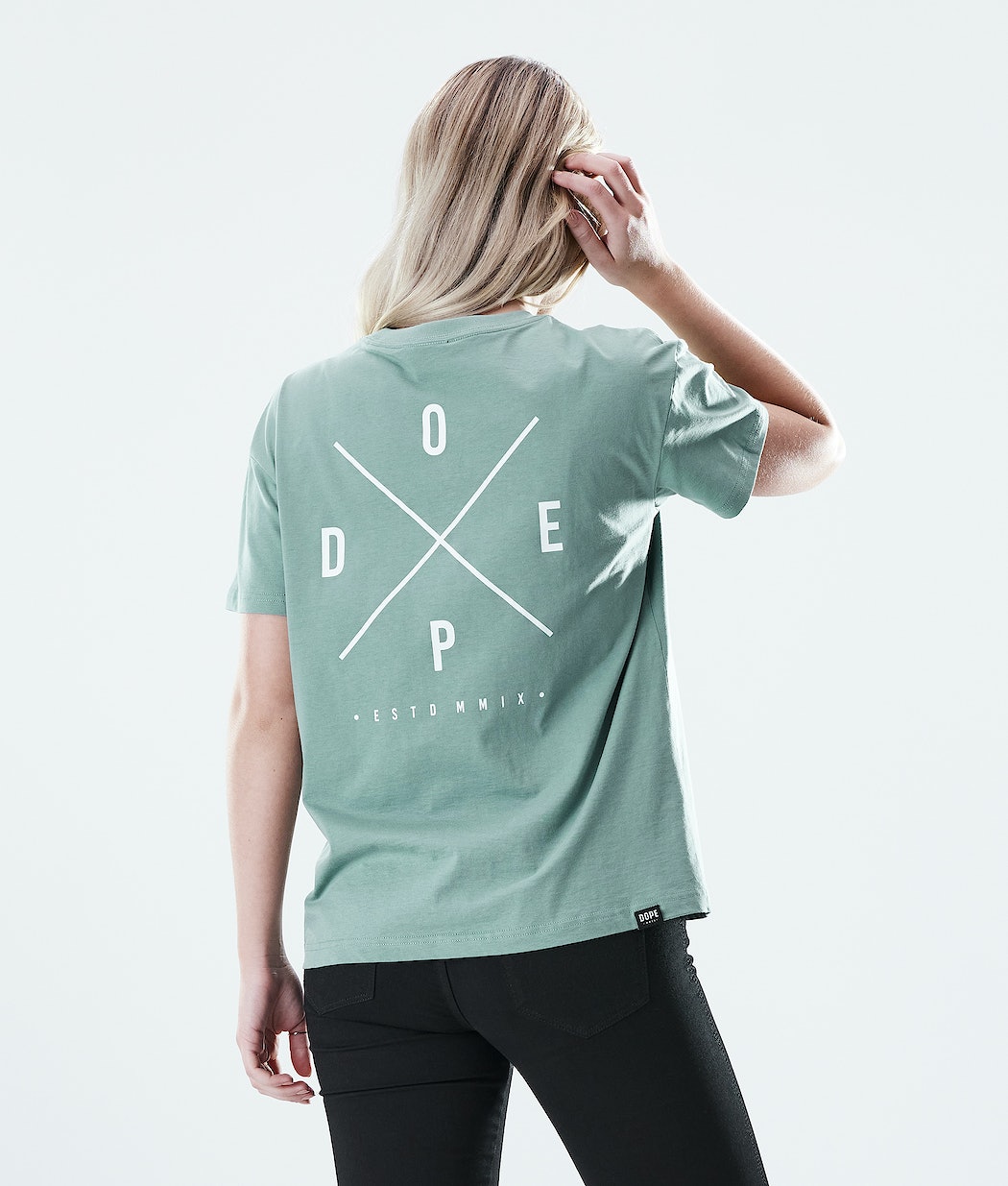 Dope Regular 2X-UP T-Shirts Damen Grün | 913-WZPLRN