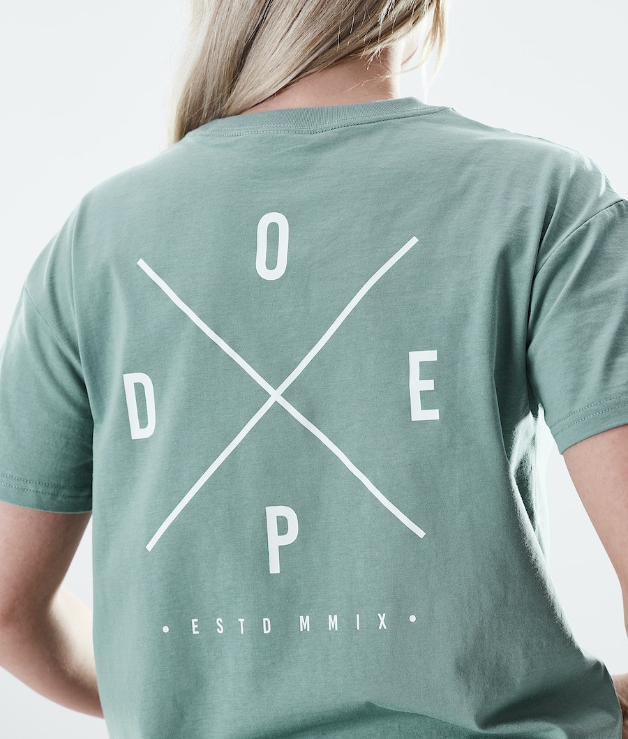 Dope Regular 2X-UP T-Shirts Damen Grün | 913-WZPLRN