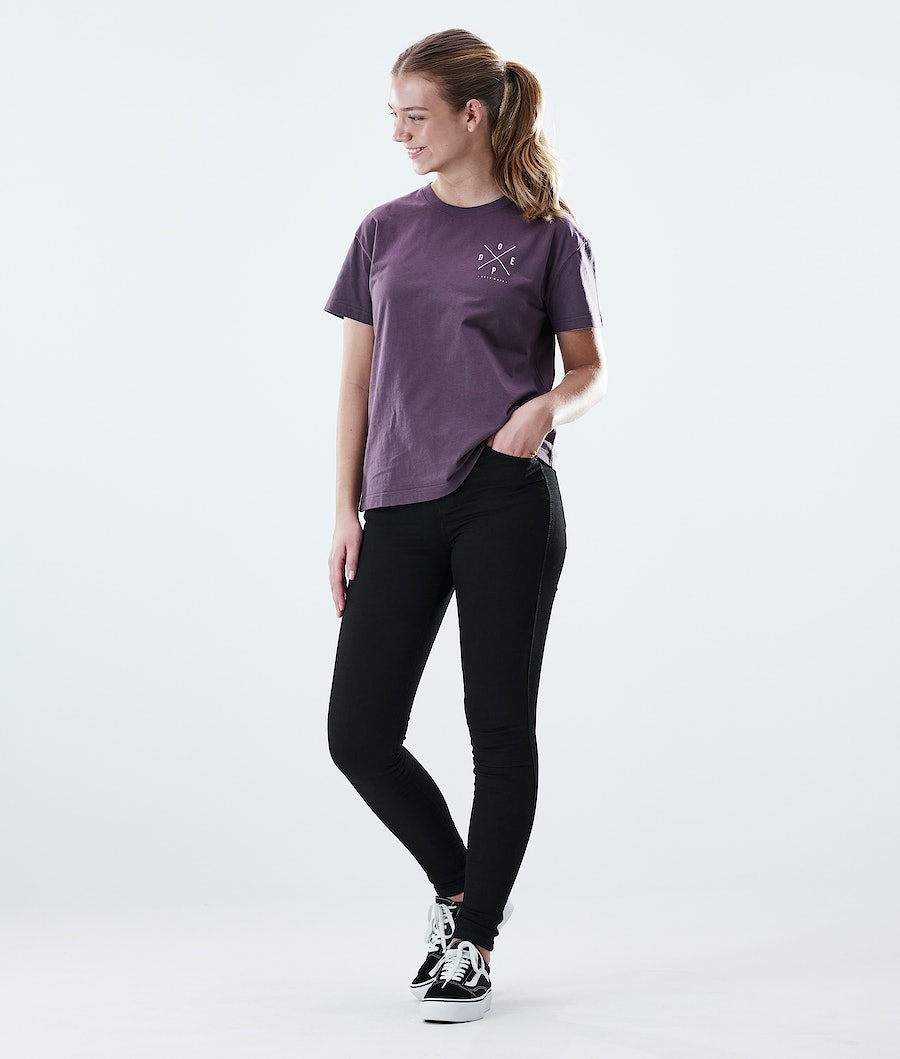 Dope Regular 2X-UP T-Shirts Damen Lila | 986-OKMQHV