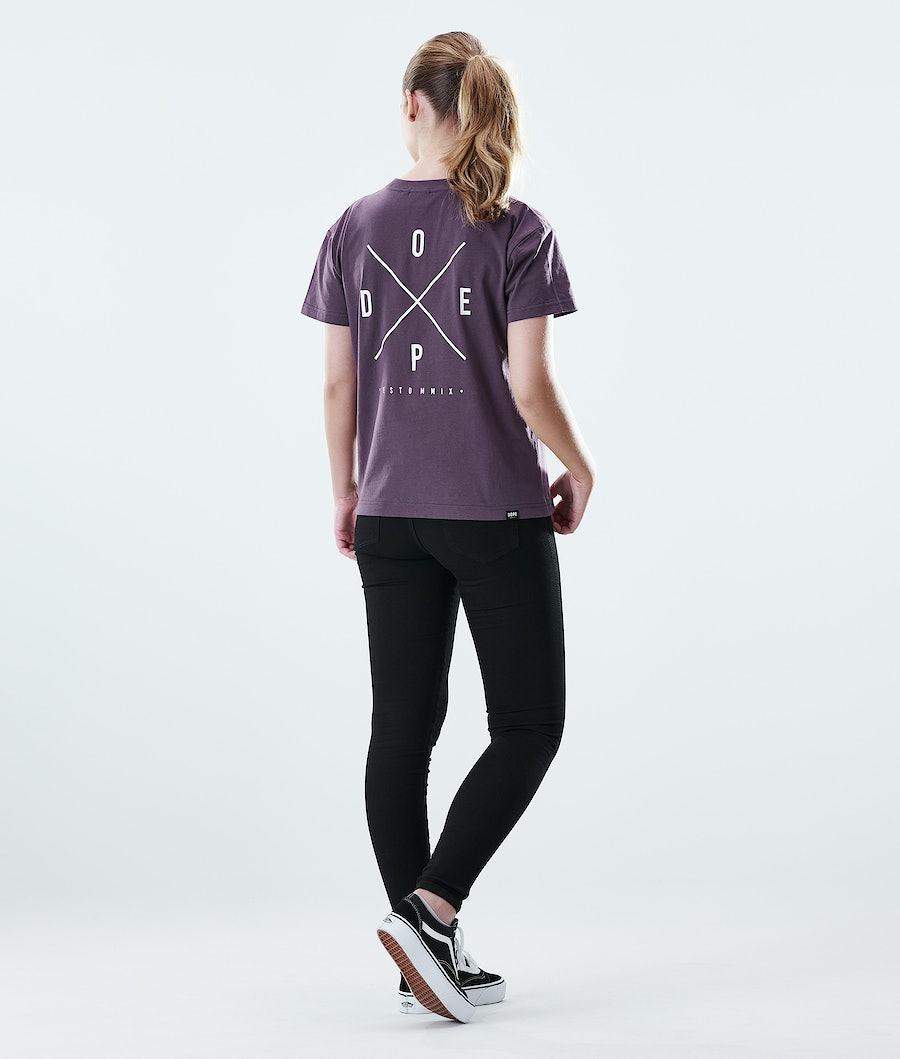 Dope Regular 2X-UP T-Shirts Damen Lila | 986-OKMQHV