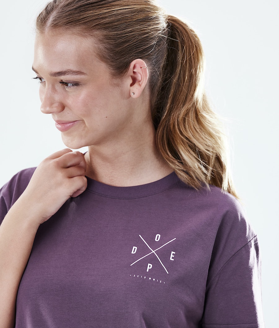 Dope Regular 2X-UP T-Shirts Damen Lila | 986-OKMQHV