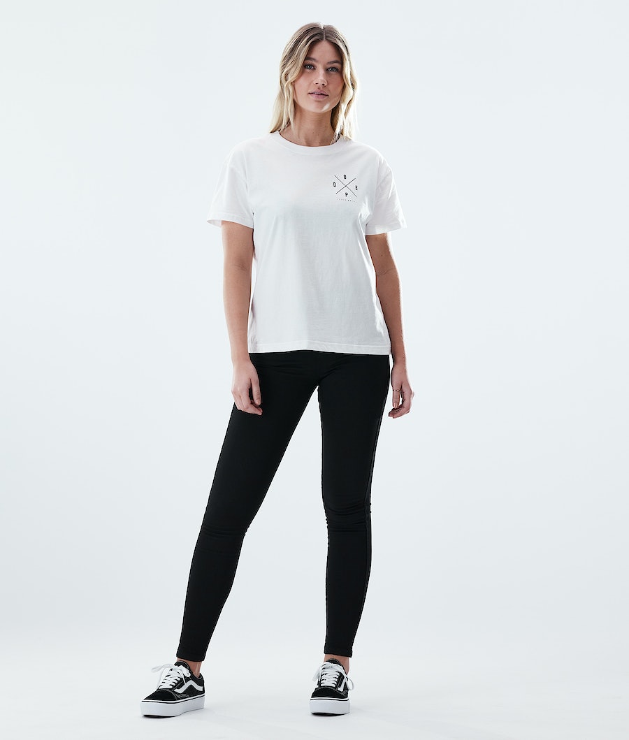Dope Regular 2X-UP T-Shirts Damen Weiß | 859-EHYTUI