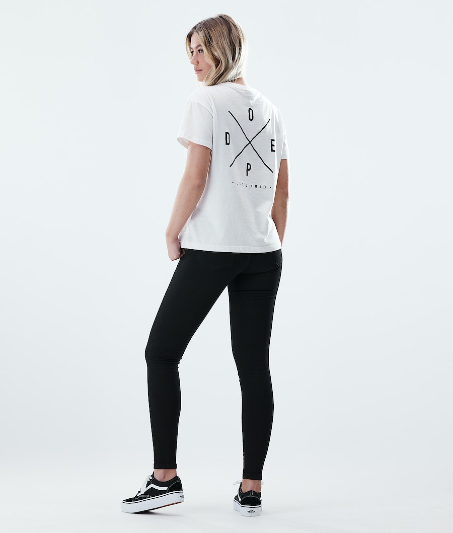 Dope Regular 2X-UP T-Shirts Damen Weiß | 859-EHYTUI