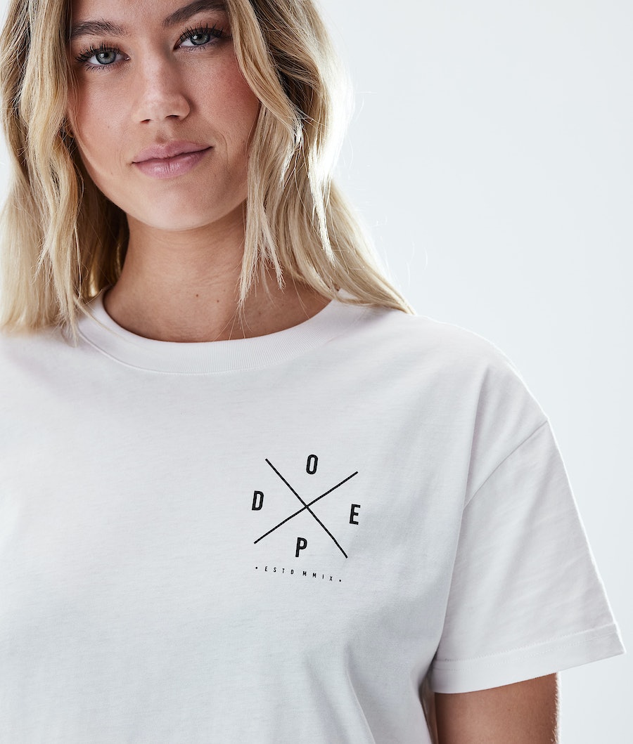 Dope Regular 2X-UP T-Shirts Damen Weiß | 859-EHYTUI