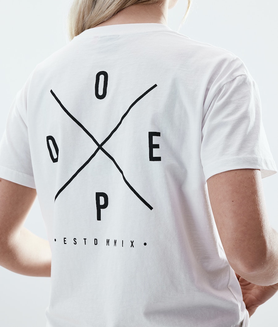 Dope Regular 2X-UP T-Shirts Damen Weiß | 859-EHYTUI