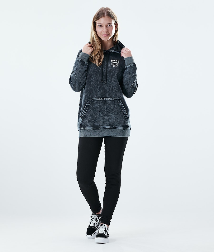 Dope Regular Palm Hoodie Damen Schwarz | 619-EYNQLV