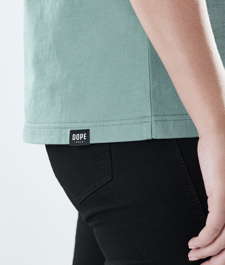 Dope Regular Palm T-Shirts Damen Grün | 159-OTRSHU