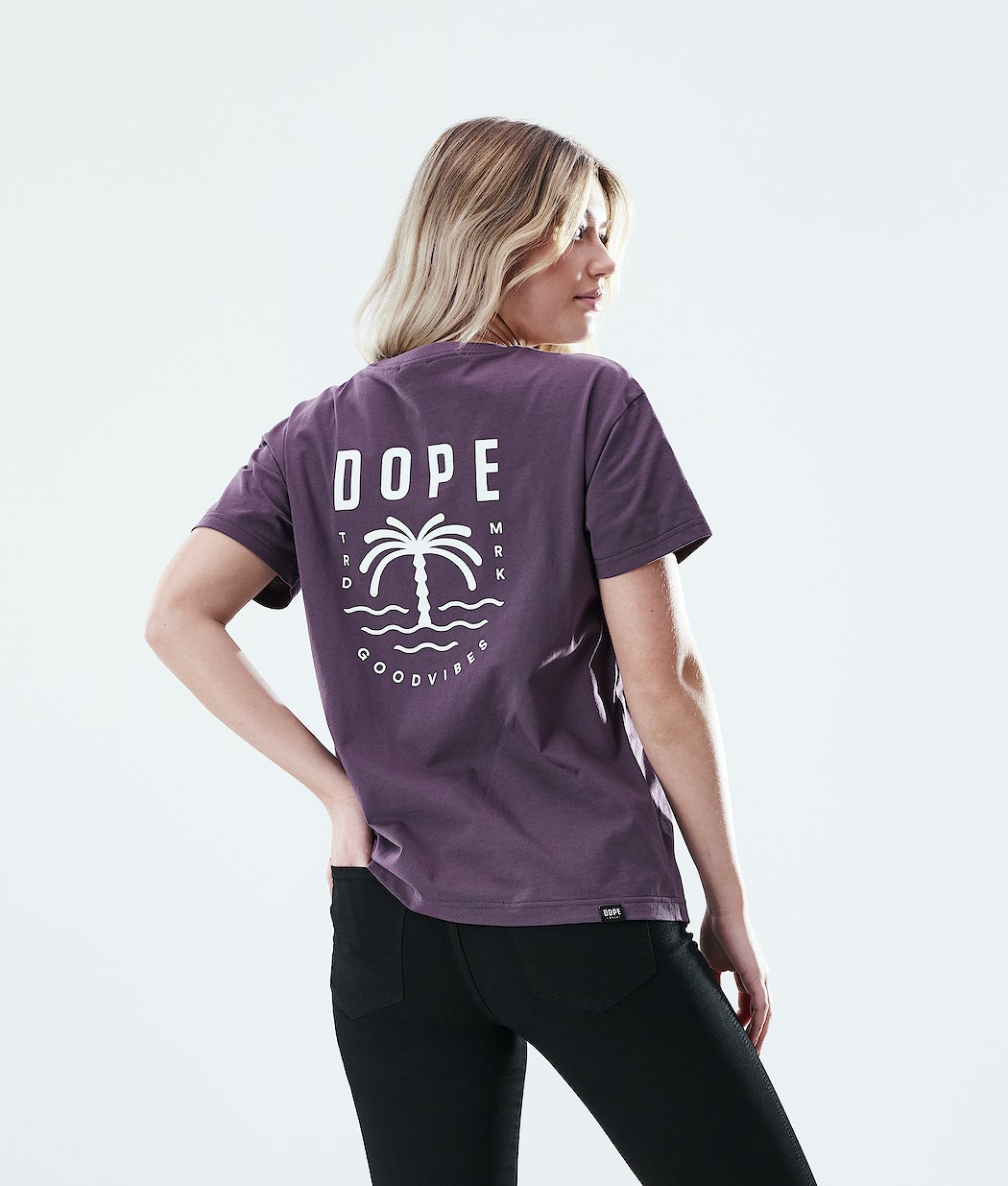 Dope Regular Palm T-Shirts Damen Lila | 205-XELVJG