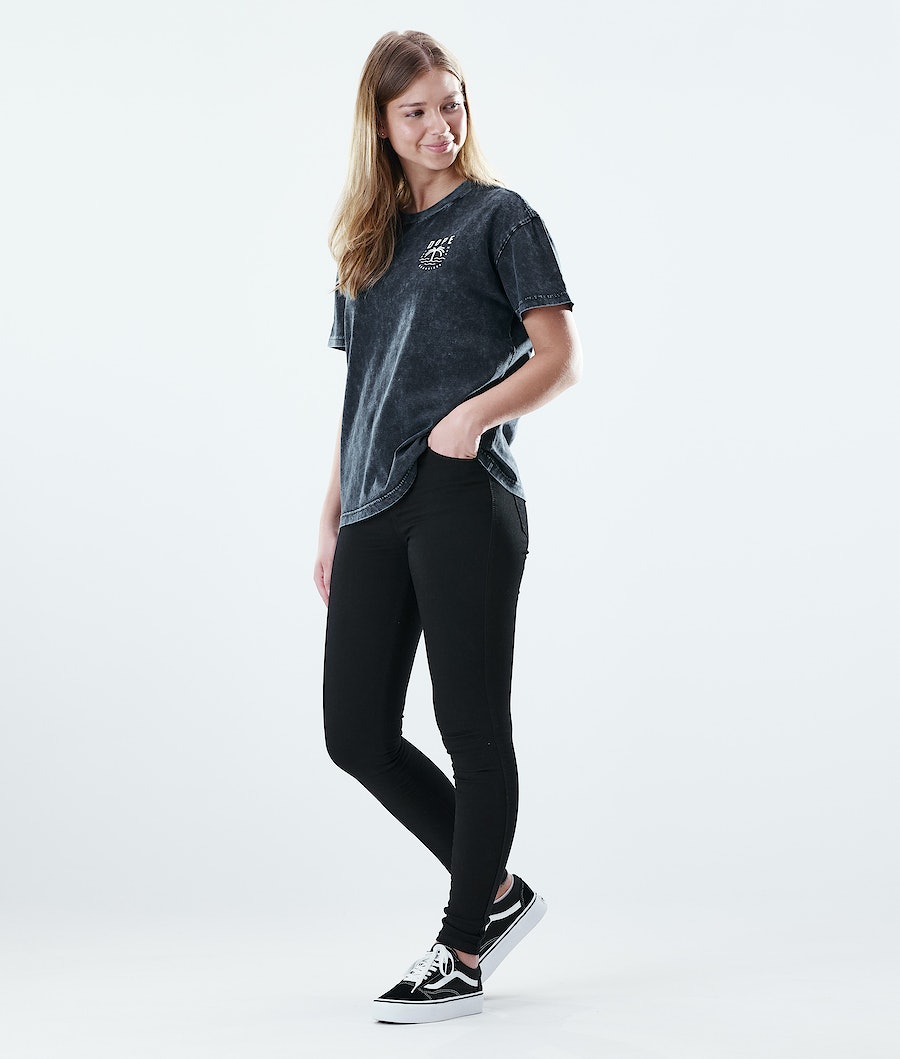 Dope Regular Palm T-Shirts Damen Schwarz | 235-OUSPAV