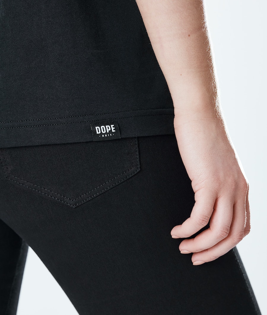 Dope Regular Palm T-Shirts Damen Schwarz | 695-EYNTFC