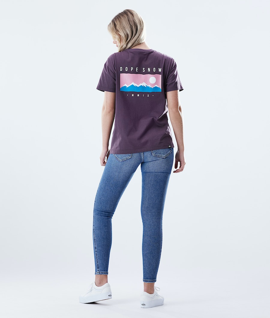 Dope Regular Range T-Shirts Damen Lila | 259-BEDVFN