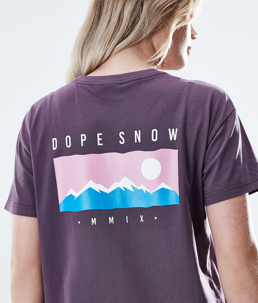 Dope Regular Range T-Shirts Damen Lila | 259-BEDVFN