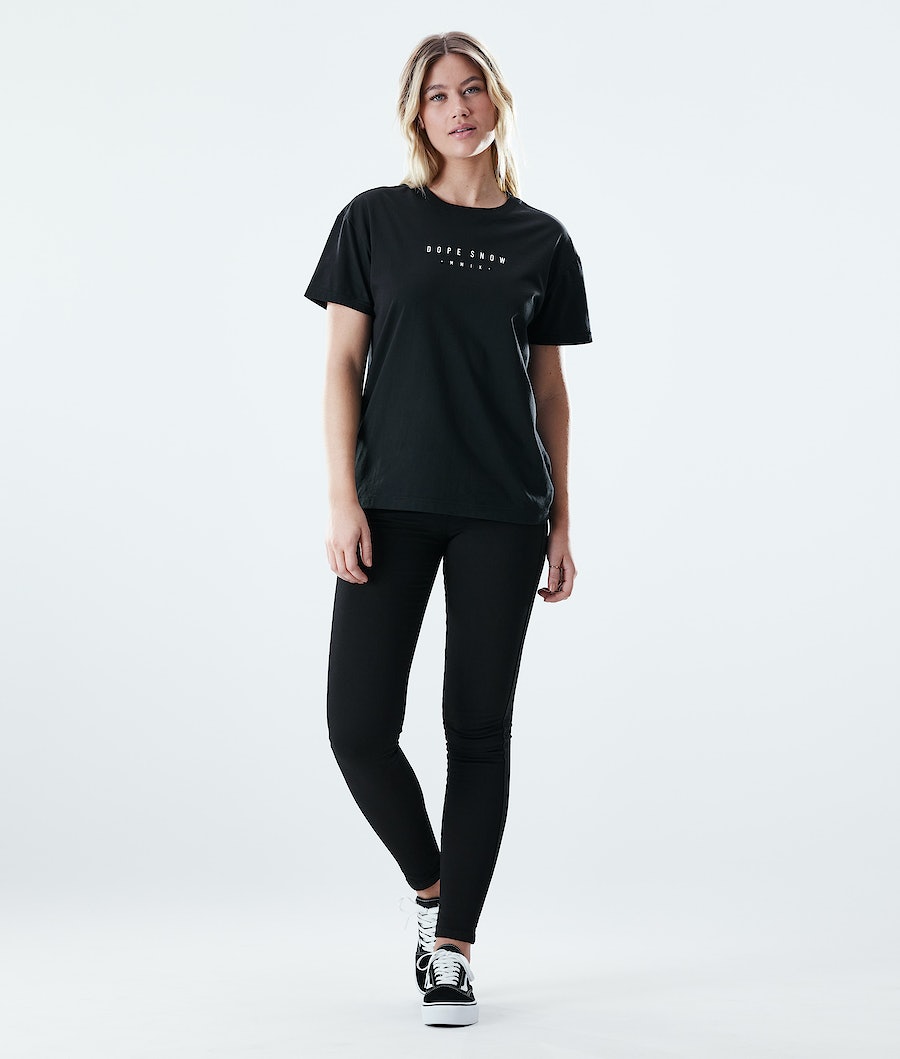 Dope Regular Range T-Shirts Damen Schwarz | 340-MKWFQT