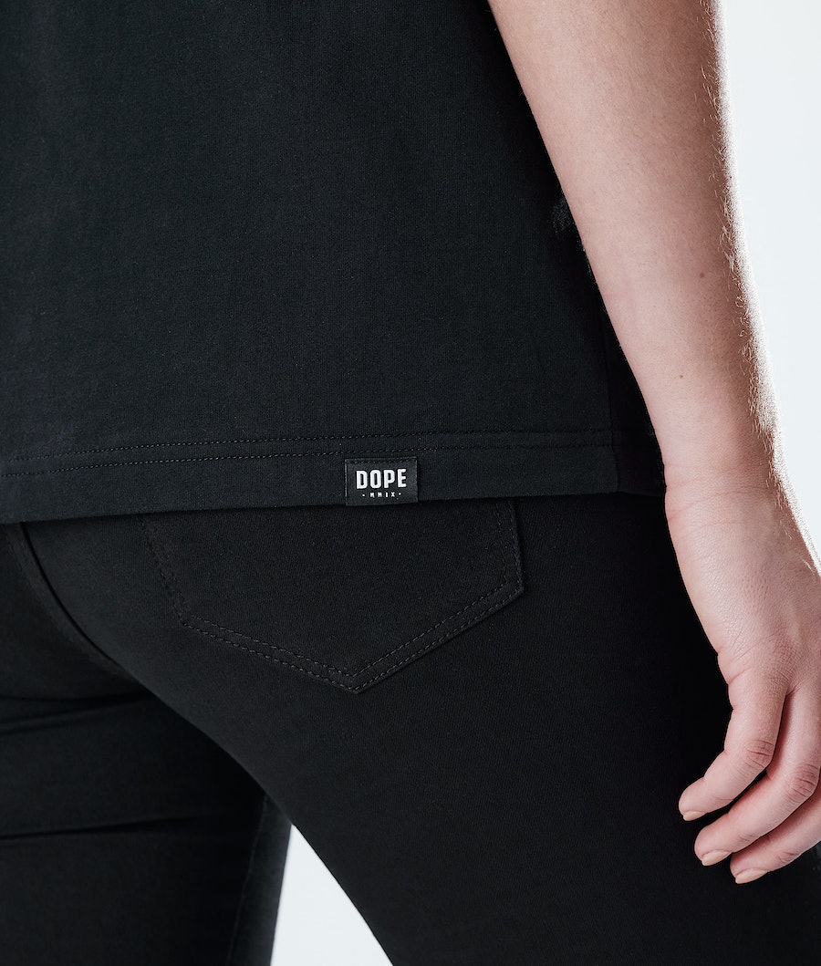 Dope Regular Range T-Shirts Damen Schwarz | 340-MKWFQT