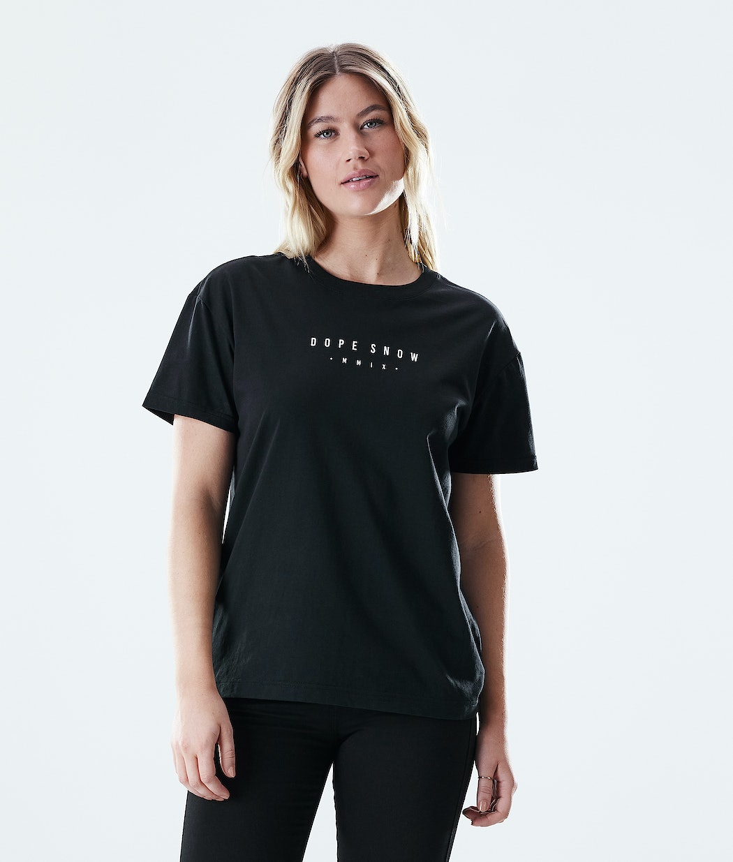 Dope Regular Range T-Shirts Damen Schwarz | 340-MKWFQT