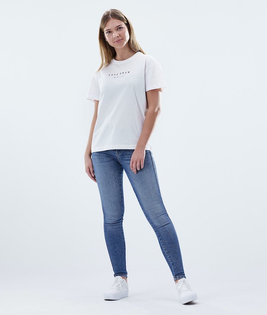 Dope Regular Range T-Shirts Damen Weiß | 835-FKIQTO