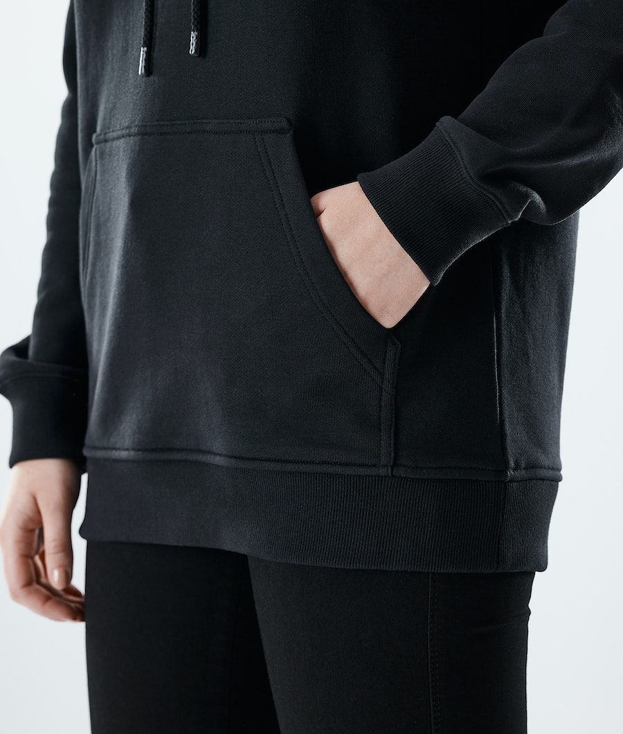 Dope Regular Rose Hoodie Damen Schwarz | 302-SWMCXT