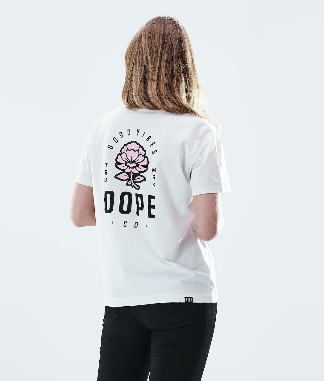 Dope Regular Rose T-Shirts Damen Weiß | 461-SBGADX