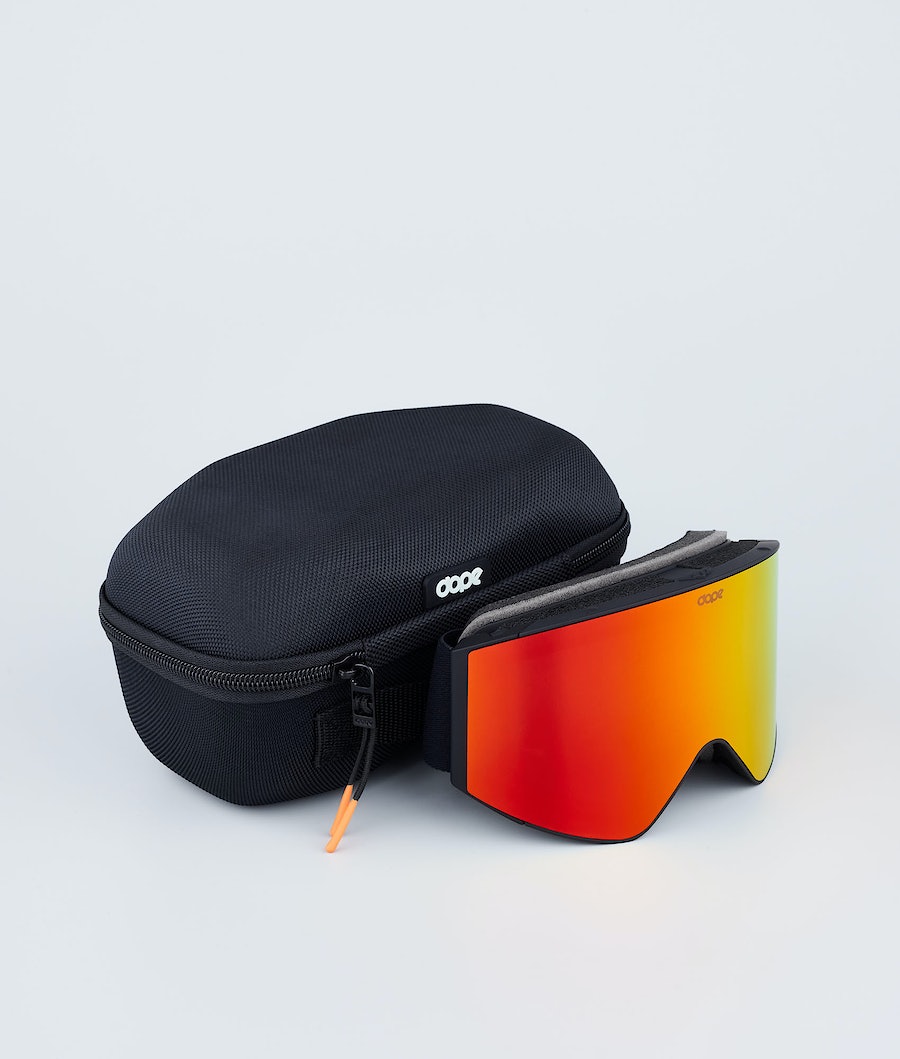 Dope Sight Skibrille Damen Schwarz Rot | 980-TDZAXG