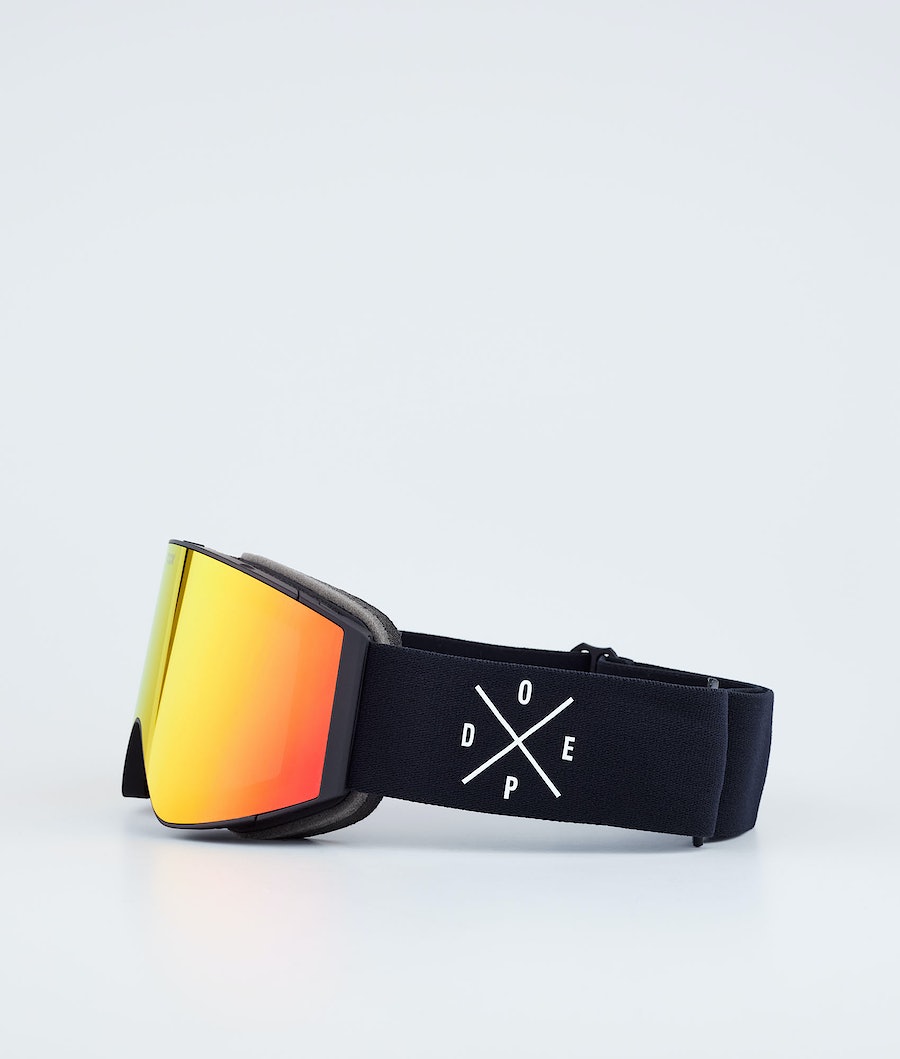 Dope Sight Skibrille Damen Schwarz Rot | 980-TDZAXG