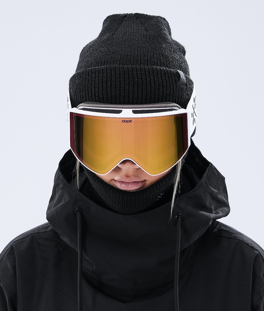 Dope Sight Skibrille Damen Weiß | 953-KWBUIJ