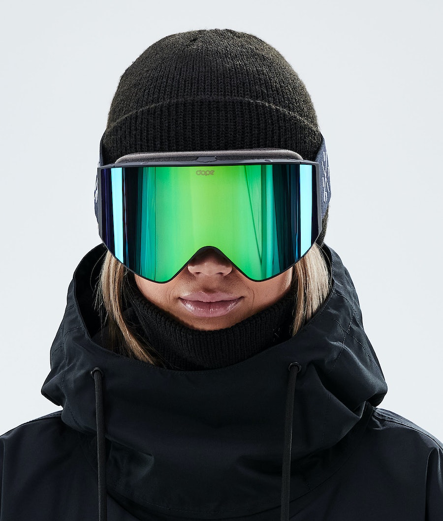 Dope Sight Skibrille Herren Schwarz Grün | 862-AZKTGN