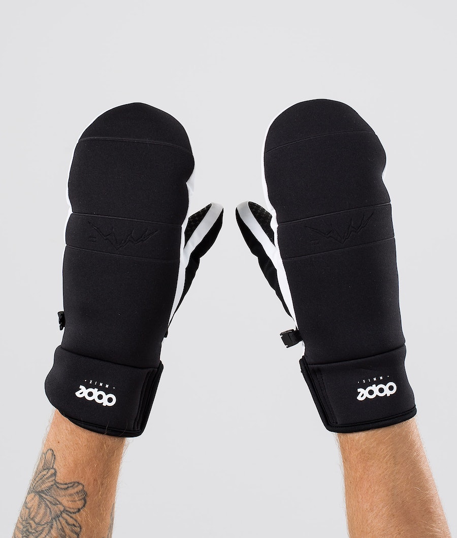 Dope Signet Fäustlinge Damen Schwarz Weiß | 189-PZTORB