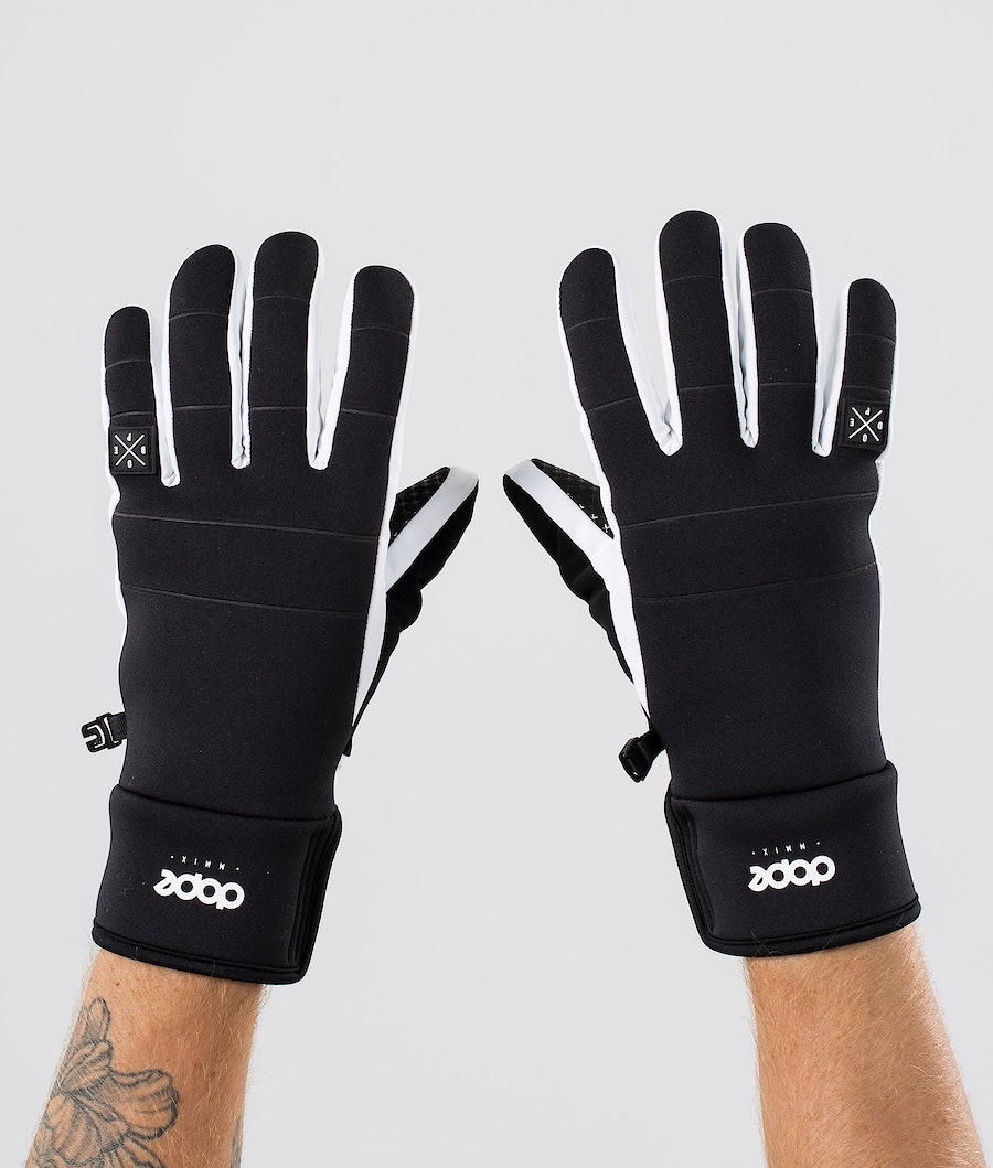 Dope Signet Skihandschuhe Damen Schwarz Weiß | 845-VCMFPT