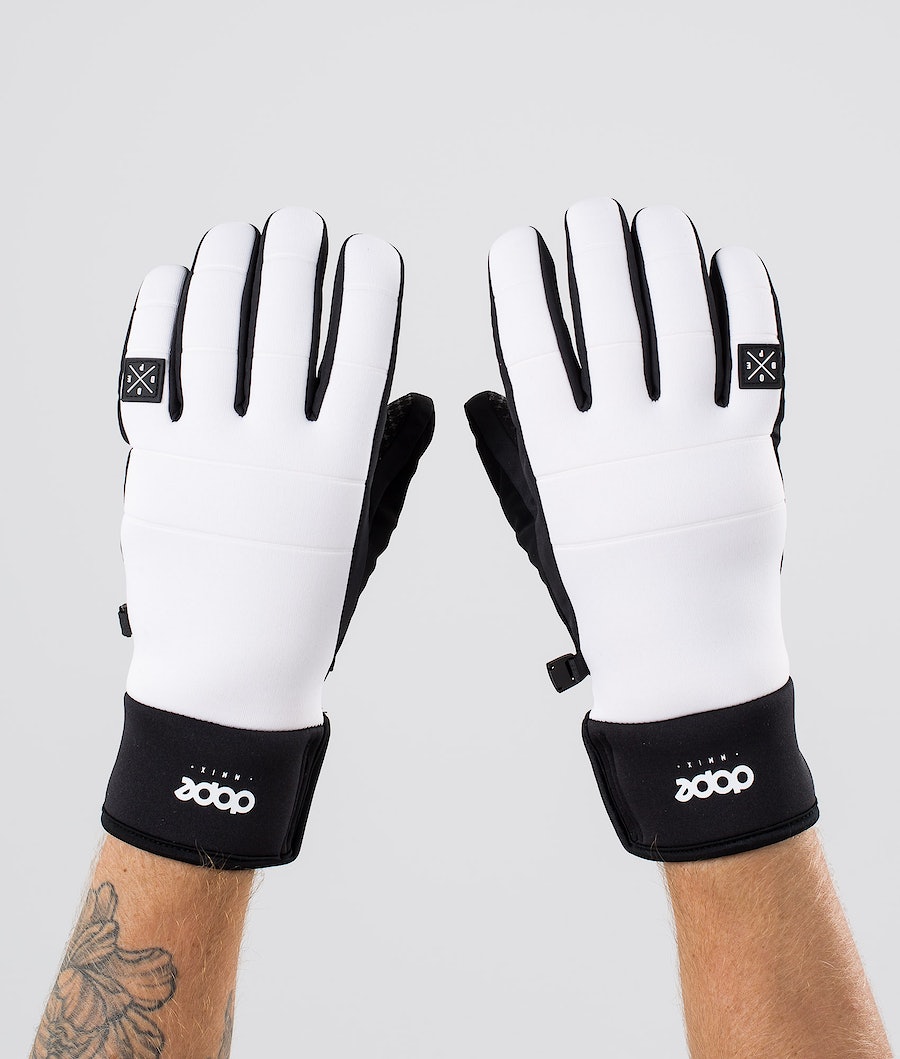 Dope Signet Skihandschuhe Herren Weiß Schwarz | 840-CPFYNK