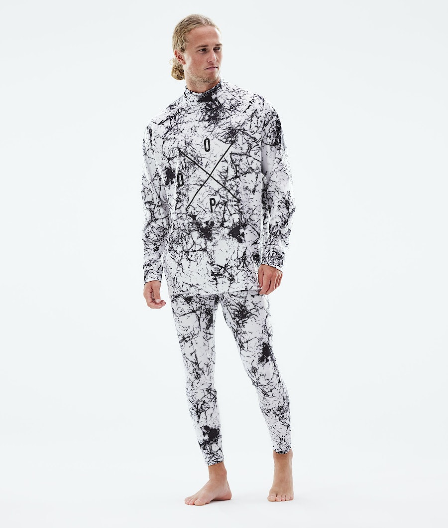Dope Snuggle 2X-UP Thermounterwäsche Herren Weiß Schwarz | 064-OXEDIQ