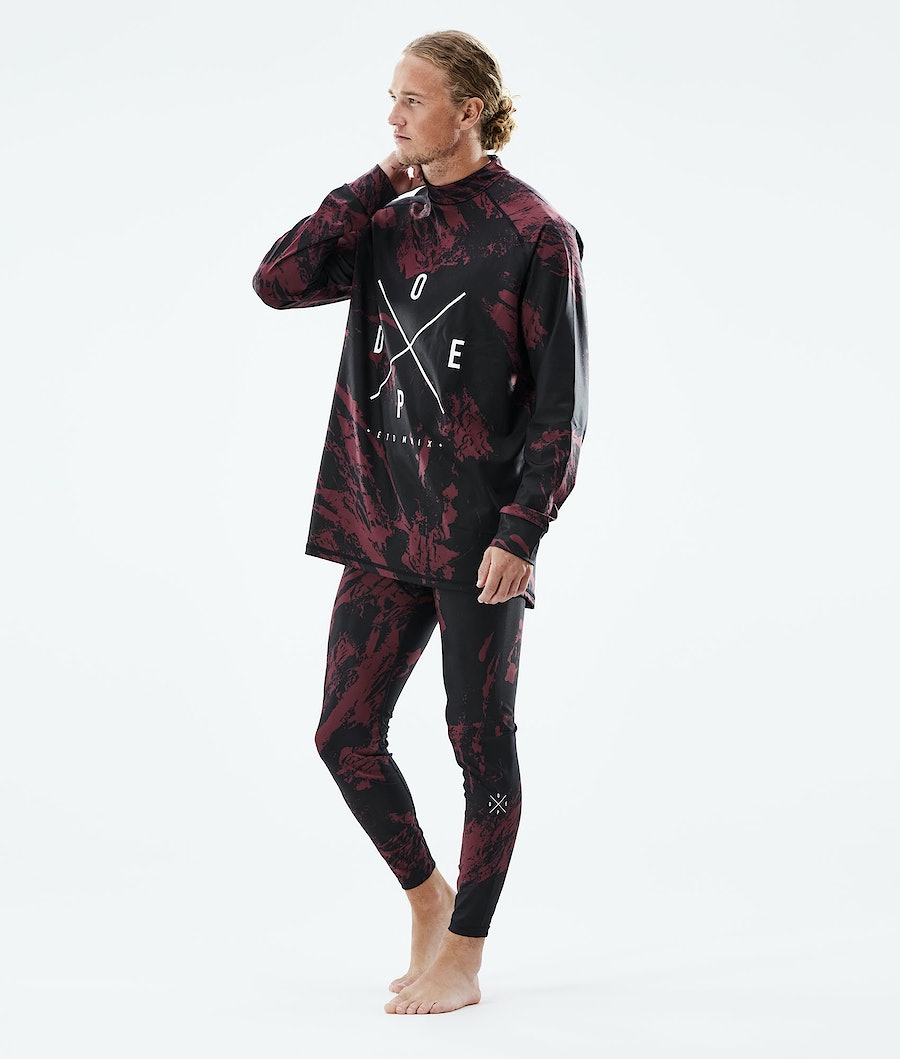 Dope Snuggle 2X-UP Thermounterwäsche Herren Bordeaux | 734-XLCRQW