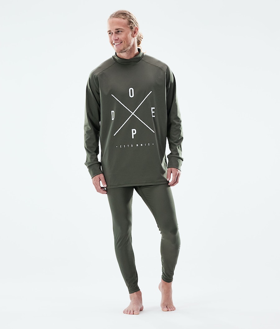 Dope Snuggle 2X-UP Thermounterwäsche Herren Olivgrün Grün | 842-QKHDTY