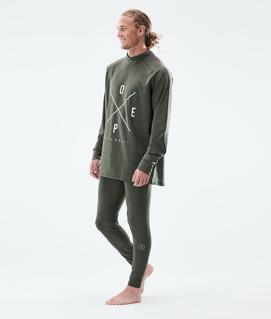 Dope Snuggle 2X-UP Thermounterwäsche Herren Olivgrün Grün | 846-PDXSIR