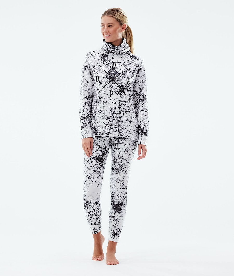 Dope Snuggle 2X-UP W Thermounterwäsche Damen Weiß Schwarz | 362-FBEYQO