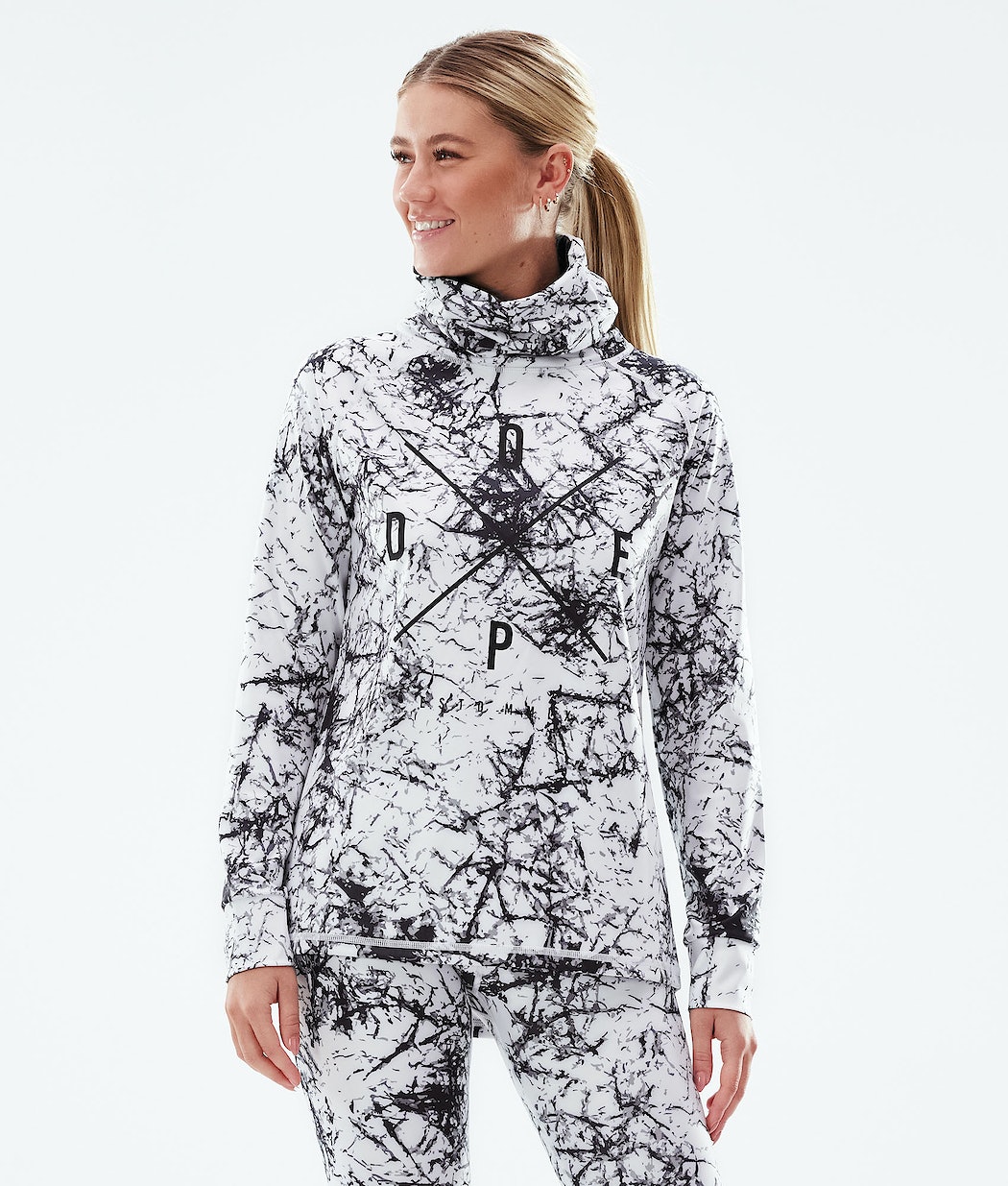 Dope Snuggle 2X-UP W Thermounterwäsche Damen Weiß Schwarz | 362-FBEYQO