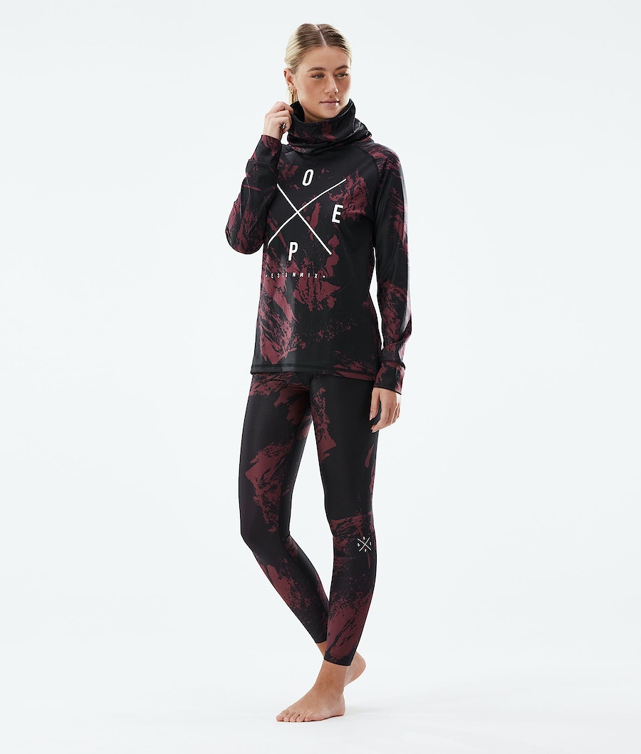 Dope Snuggle 2X-UP W Thermounterwäsche Damen Bordeaux | 673-JWPDBC