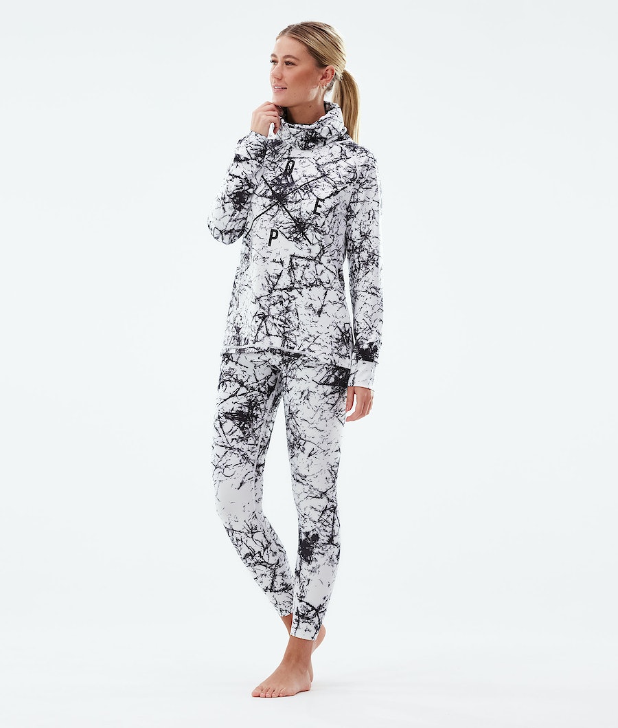 Dope Snuggle 2X-UP W Thermounterwäsche Damen Weiß Schwarz | 810-JTMHBS
