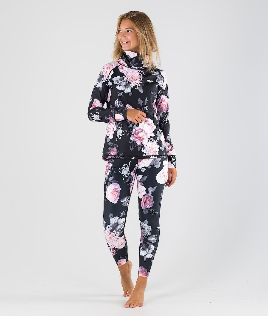Dope Snuggle OG W Thermounterwäsche Damen Rosa Blumen | 045-VCKLWU
