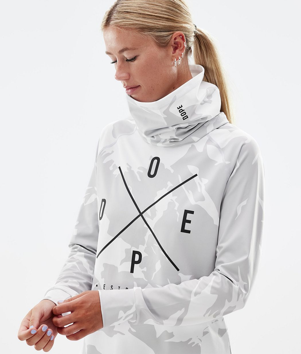 Dope Snuggle W Thermounterwäsche Damen Grau Camouflage | 693-DSZBNV