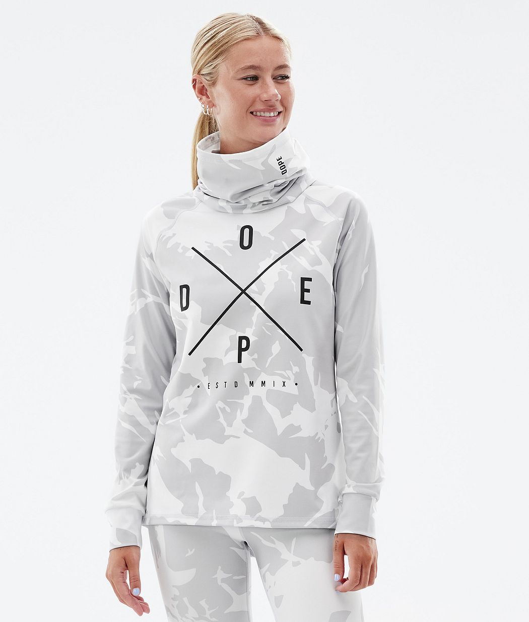 Dope Snuggle W Thermounterwäsche Damen Grau Camouflage | 693-DSZBNV